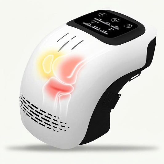 Nivesia heated knee massager wrap in white