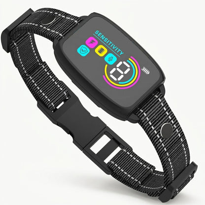 Nivesia rechargeable dog bark training collar with color display