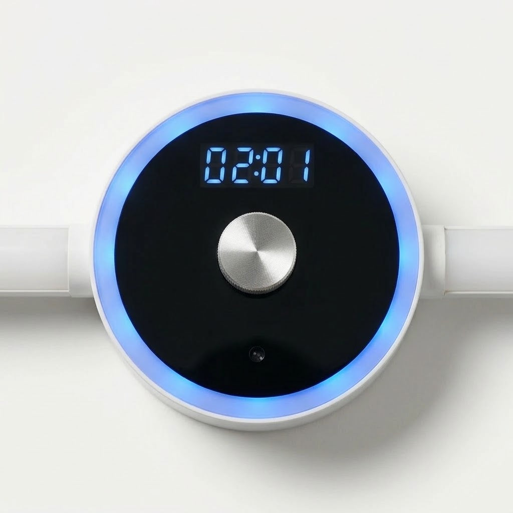 Nivesia rechargeable motion sensor cabinet light mounted inside a wardrobe