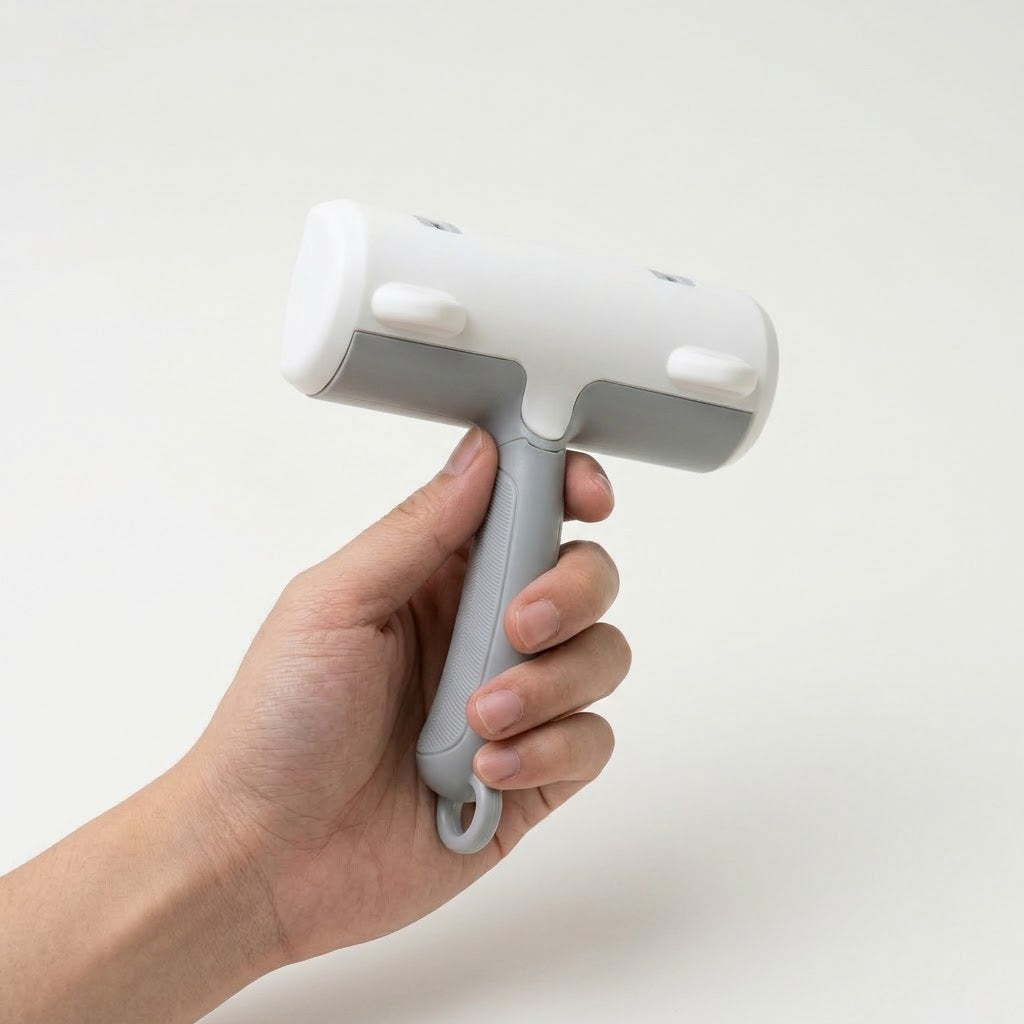 Nivesia reusable pet hair remover brush in mint green
